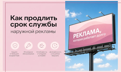 Как продлить срок службы наружной рекламы в  Костроме
