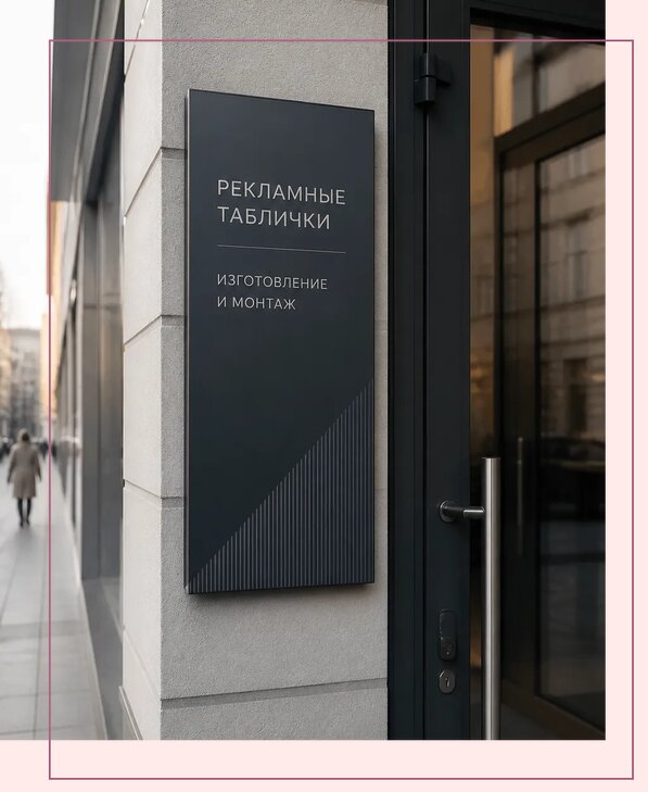 Рекламные таблички в Костроме по цене от 4594 р. | Аванза-Кст